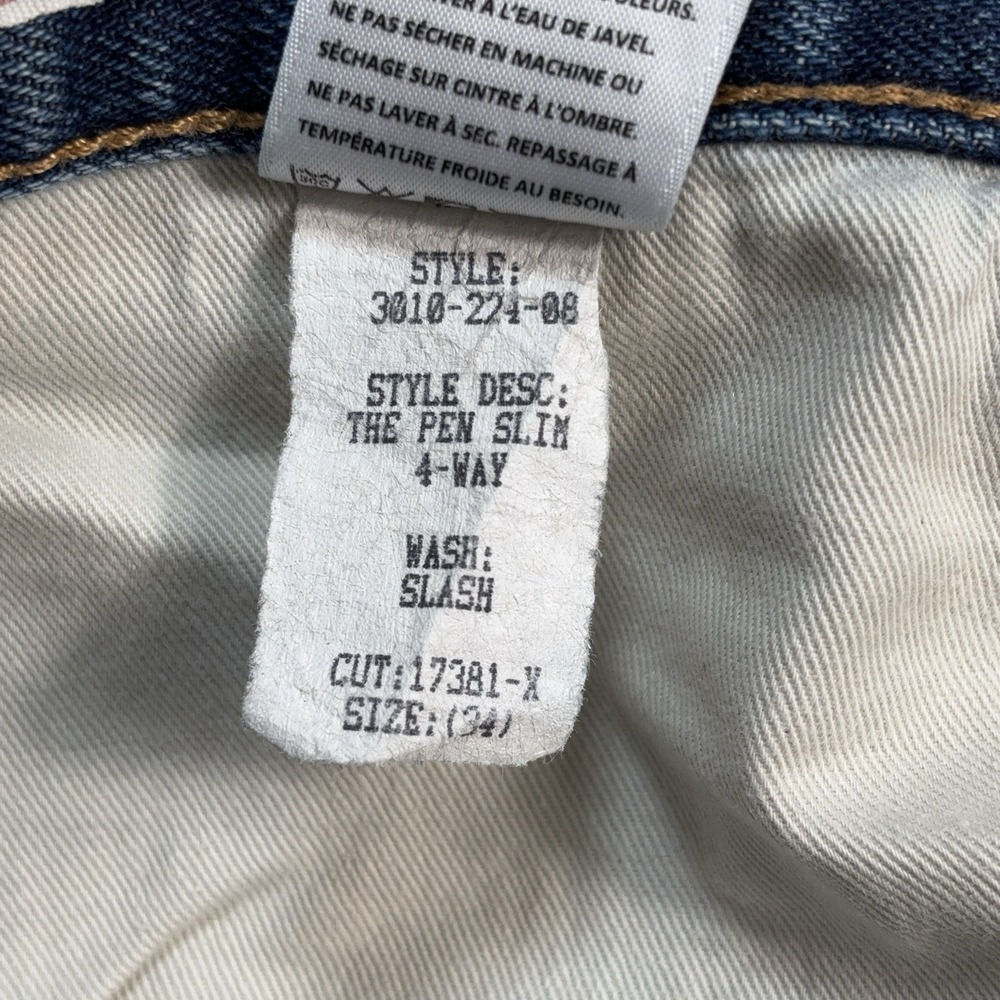 Hiroshi Kato The Pen Selvedge Jeans Men 34 (fits 35x34) Blue Slim Stretch Denim - Picture 16 of 16